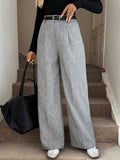 Calça Alfaiataria Wide Tweed
