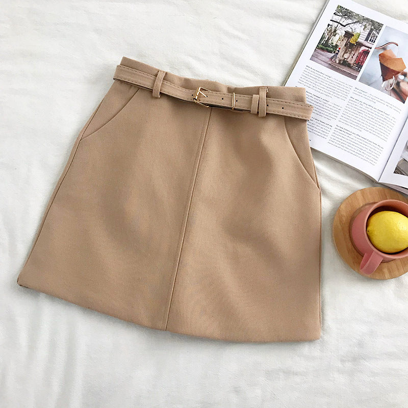 Saia Minimalist Belted A-Line