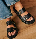 Sandália Flat Double Buckle