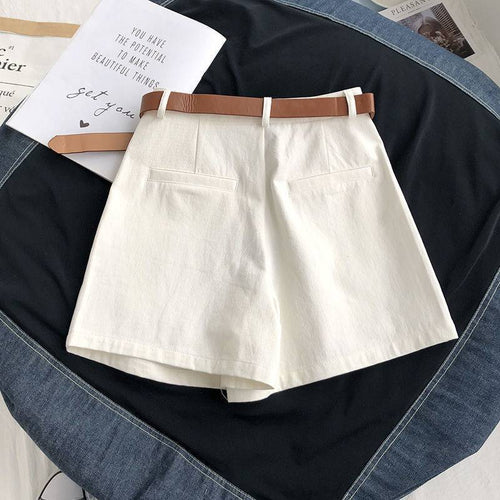 Calções Belted Apricot Chic