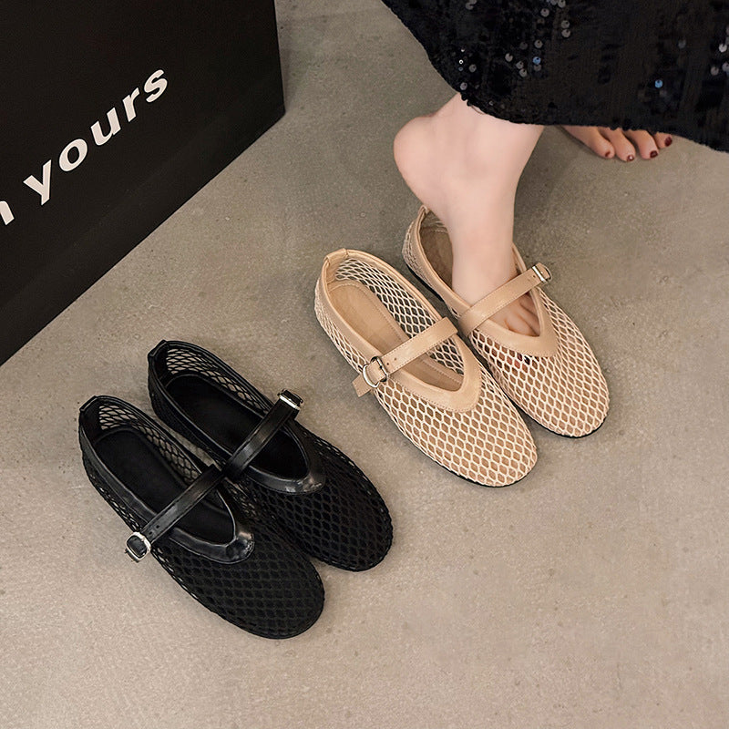 Mary Jane Mesh Ballerina