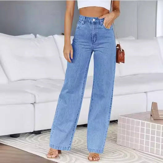 Jeans de Corte Reto Clássico