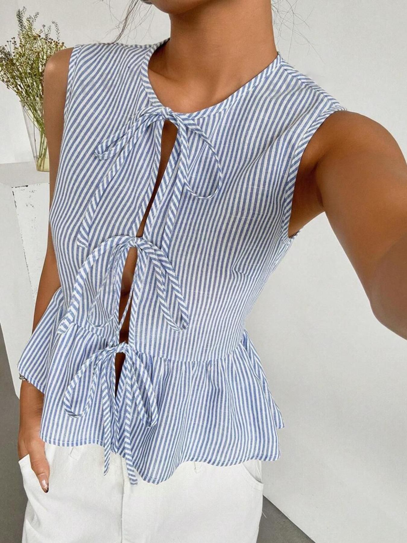Top Peplum com Laços