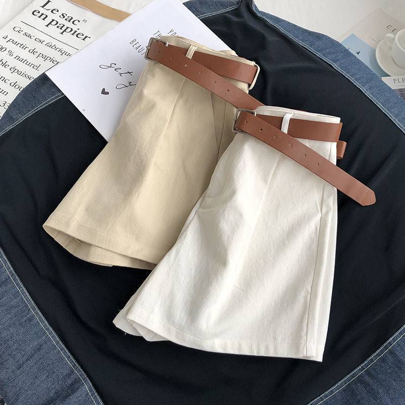 Calções Belted Apricot Chic