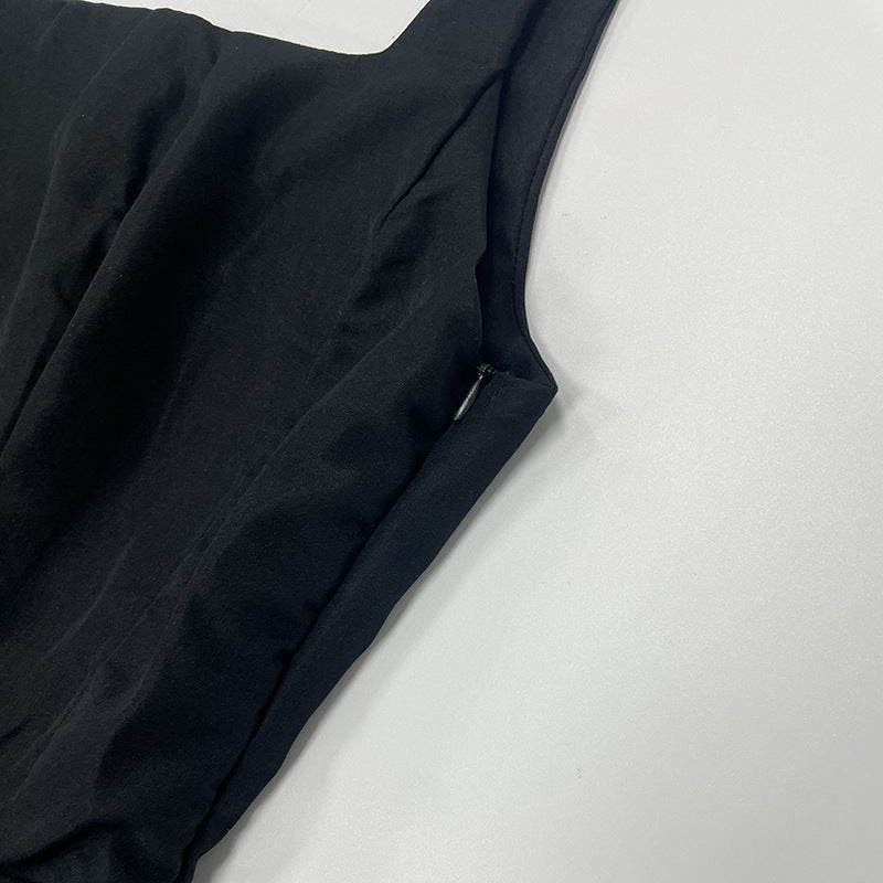 Vestido Midi Square-Neck