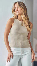 Top Knit Ribbed Celine